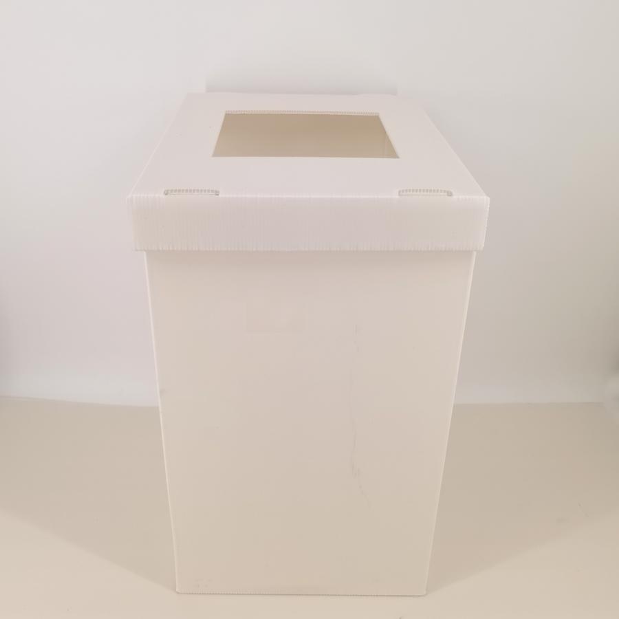 Durable Mineral Filled PP Ballot Box Waterproof Corrugated Plastic Voting Box for Election Event Office Use / Waste Sorting Container
